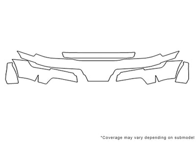 gx 3M Clear Bra Bumper Precut PPF Diagram