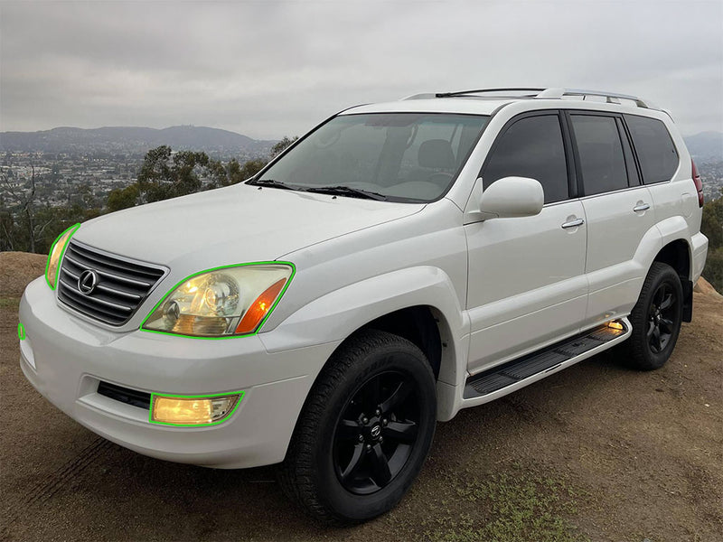 lexus gx 2003-2009 Headlight Protection Installation Location