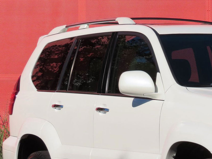 lexus gx 2003-2009 Brushed Aluminum Black Pillar Cover Diagram