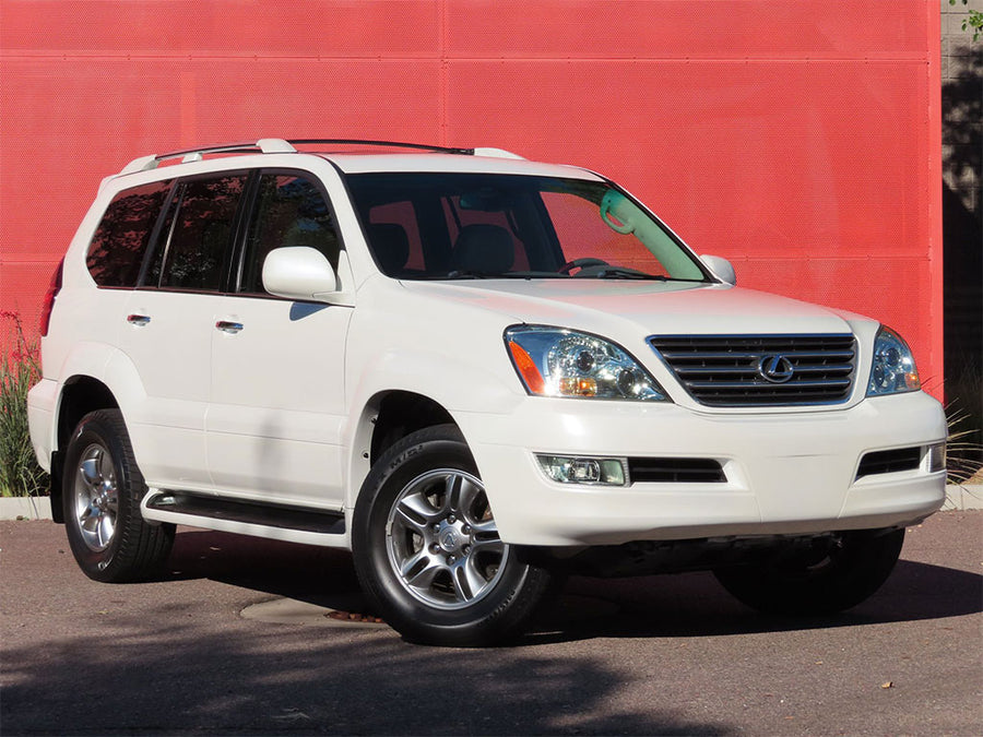 lexus gx 2003-2009 Brushed Aluminum Black Pillar Trim