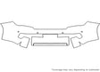 gx Avery Dennison Clear Bra Bumper Precut PPF Diagram