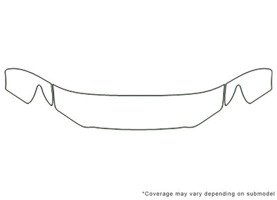 gx Avery Dennison Clear Bra Hood Precut PPF Diagram