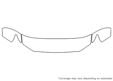 gx Avery Dennison Clear Bra Hood Precut PPF Diagram