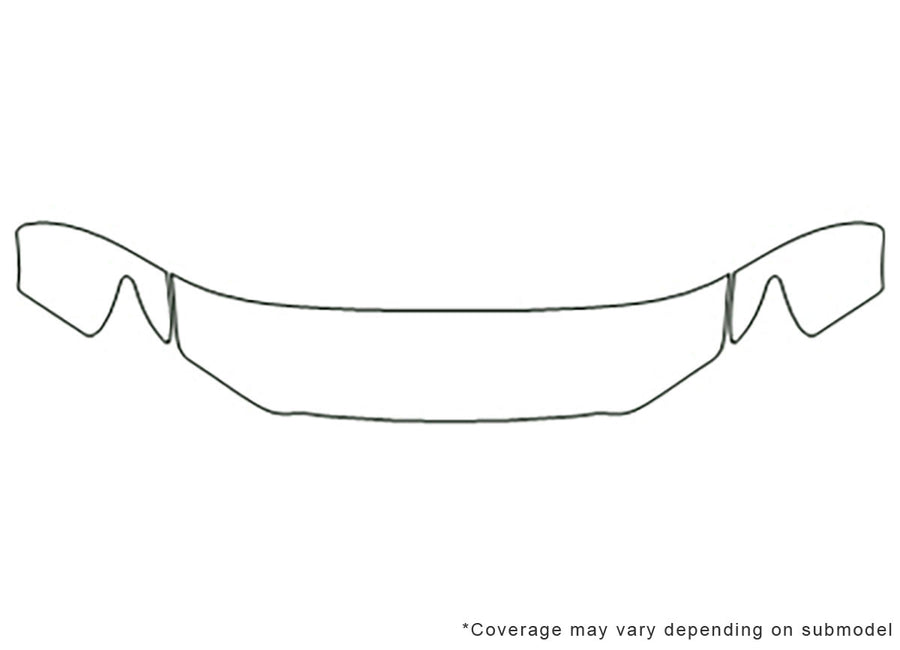 gx Avery Dennison Clear Bra Hood Precut PPF Diagram