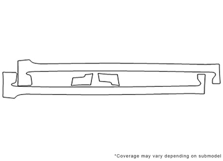 gx 3M Clear Bra Door Cup Precut PPF Diagram