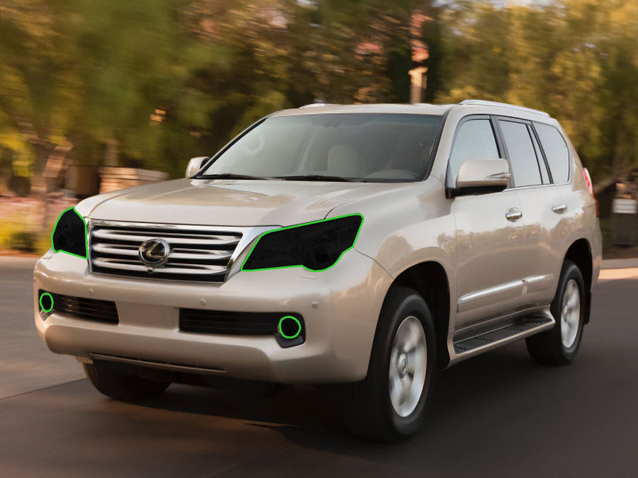 lexus gx 2010-2013 Headlight Tint Location