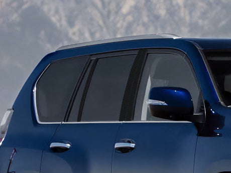 lexus gx 2010-2018 Carbon Fiber Pillar Cover Diagram
