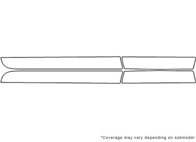 gx 3M Clear Bra Door Cup Precut PPF Diagram