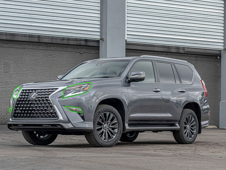 lexus gx 2014-2023 Headlight Protection Installation Location
