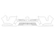 gx 3M Clear Bra Bumper Precut PPF Diagram