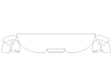 gx Avery Dennison Clear Bra Hood Precut PPF Diagram
