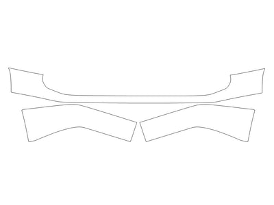 gx 3M Clear Bra Door Cup Precut PPF Diagram