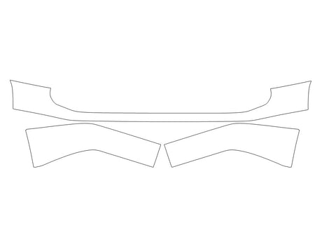 gx 3M Clear Bra Door Cup Precut PPF Diagram