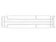 gx 3M Clear Bra Door Cup Precut PPF Diagram