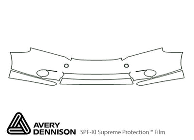 hs Avery Dennison Clear Bra Bumper Precut PPF Diagram