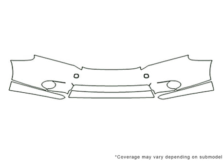 hs 3M Clear Bra Bumper Precut PPF Diagram