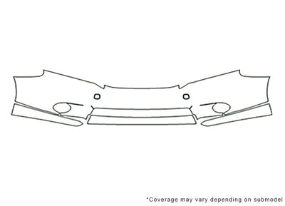 hs Avery Dennison Clear Bra Bumper Precut PPF Diagram