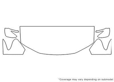 hs 3M Clear Bra Hood Precut PPF Diagram