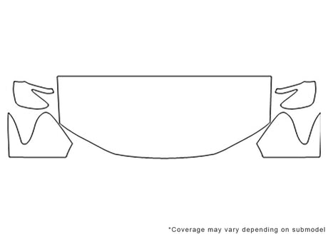 hs 3M Clear Bra Hood Precut PPF Diagram