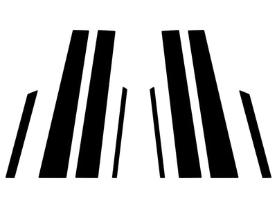 lexus hs 2010-2012 Matte Black Pillar Trim Diagram