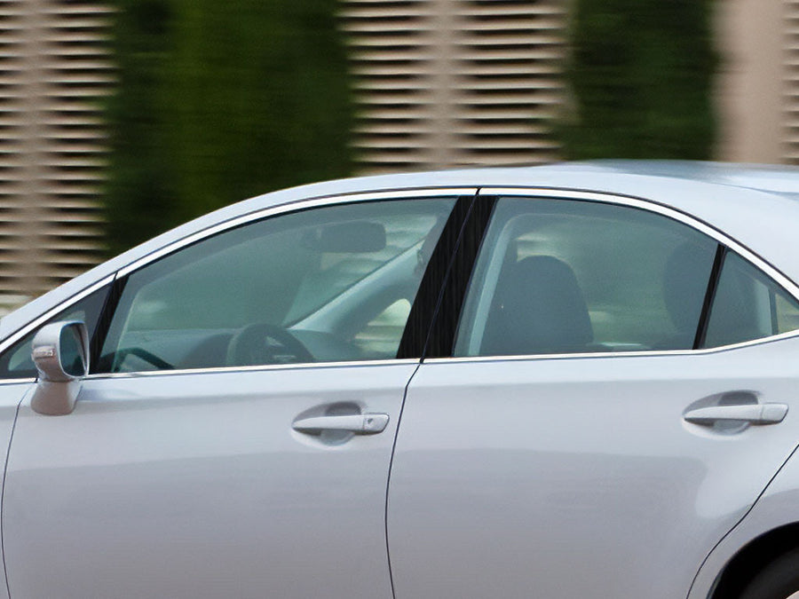 lexus hs 2010-2012 Brushed Aluminum Black Pillar Cover Diagram