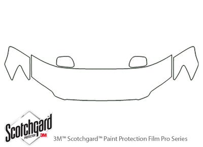 is 3M Clear Bra Hood Precut PPF Diagram