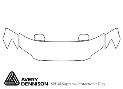 is Avery Dennison Clear Bra Hood Precut PPF Diagram