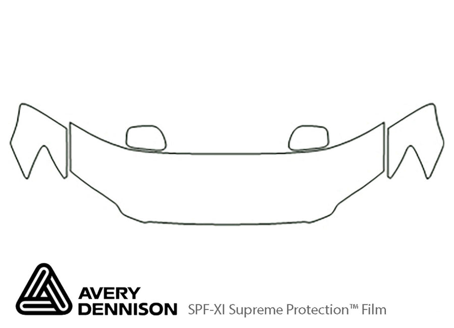 is Avery Dennison Clear Bra Hood Precut PPF Diagram