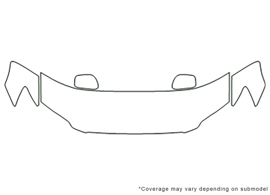 is Avery Dennison Clear Bra Hood Precut PPF Diagram