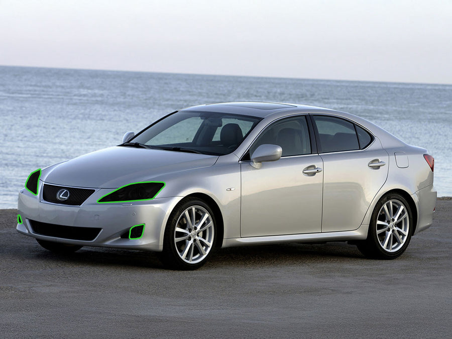lexus is 2001-2005 Headlight Tint Location