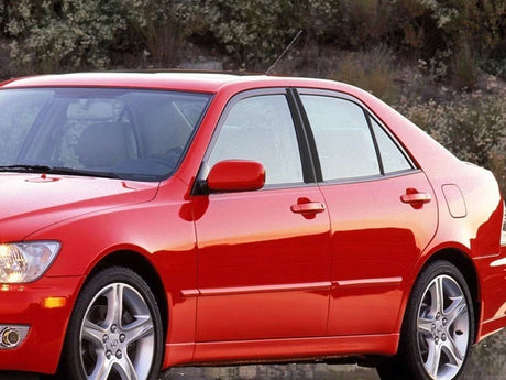 lexus is 2001-2005 Matte Black Pillar Cover Diagram