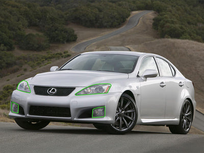 lexus is 2006-2010 Headlight Protection Installation Location