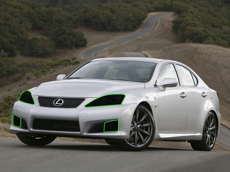 lexus is 2006-2010 Headlight Tint Location