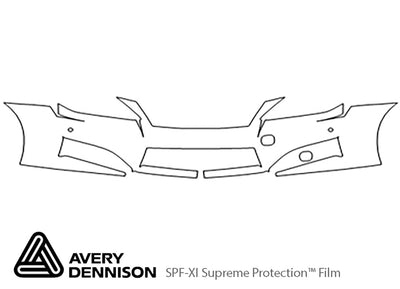 is Avery Dennison Clear Bra Bumper Precut PPF Diagram