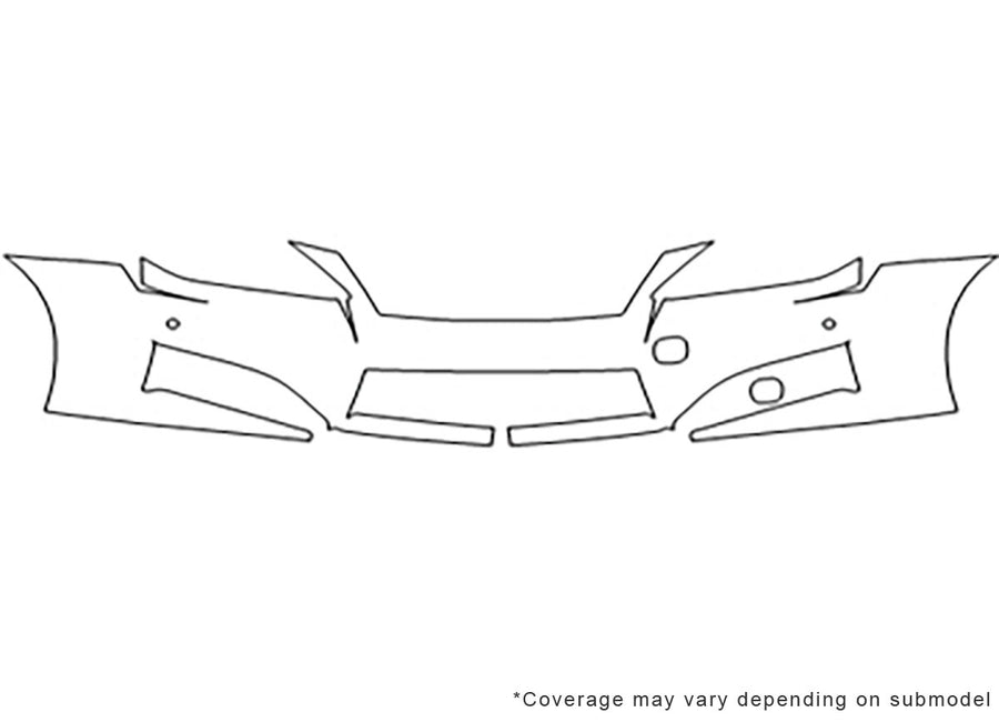 is 3M Clear Bra Bumper Precut PPF Diagram