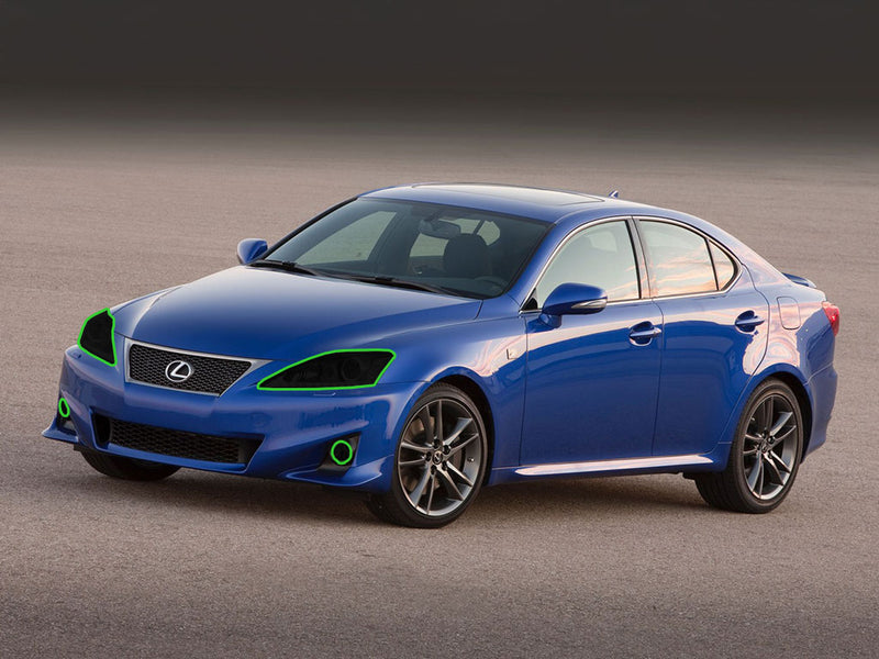 lexus is 2011-2013 Headlight Tint Location