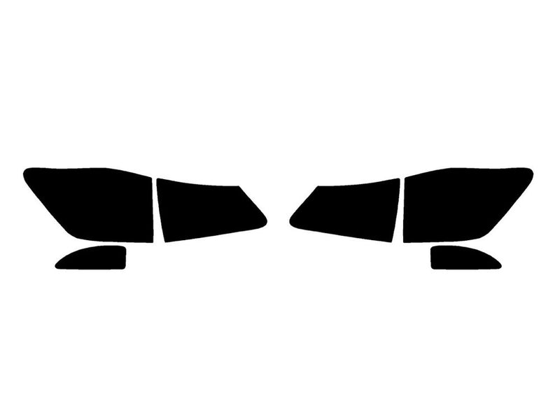is (sedan) Precut Tail Light Tint Diagram