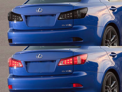 is (sedan) Before and After Smoked Taillights