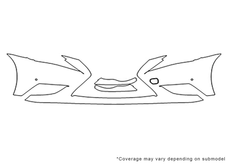 is Avery Dennison Clear Bra Bumper Precut PPF Diagram
