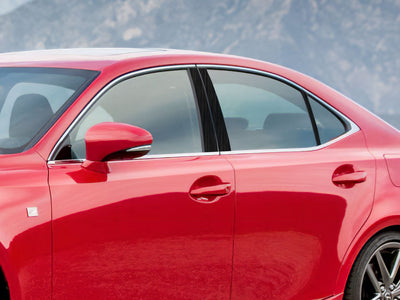 lexus is 2014-2017 Brushed Aluminum Black Pillar Cover Diagram