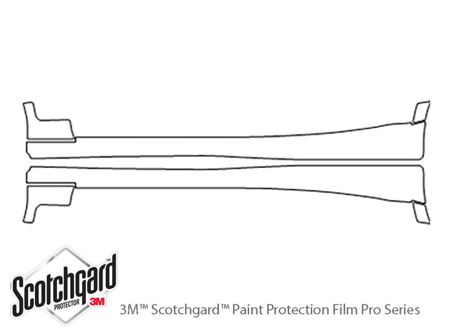 is 3M Clear Bra Door Cup Precut PPF Diagram
