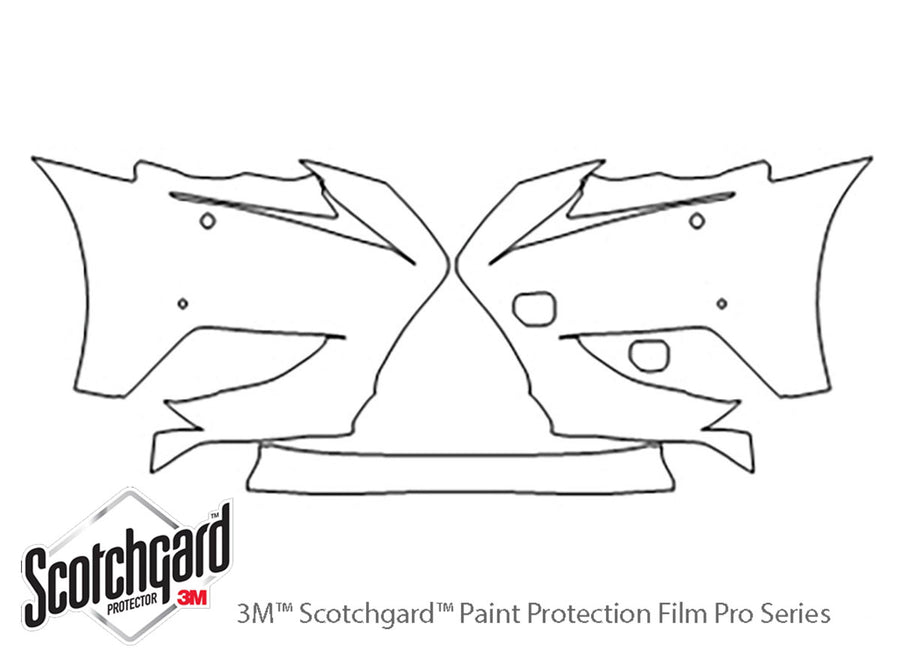 is 3M Clear Bra Bumper Precut PPF Diagram