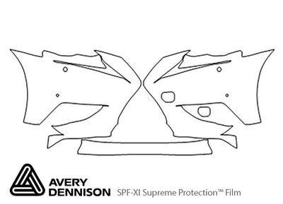 is Avery Dennison Clear Bra Bumper Precut PPF Diagram