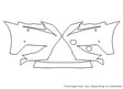 is 3M Clear Bra Bumper Precut PPF Diagram