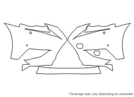is Avery Dennison Clear Bra Bumper Precut PPF Diagram