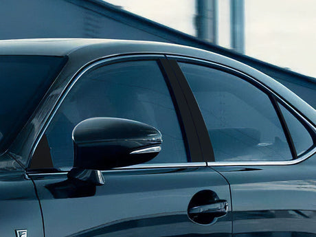 lexus is 2021-2023 (sedan) Matte Black Pillar Cover Diagram