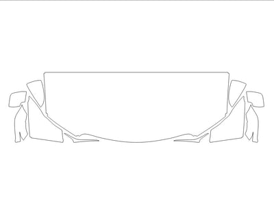 is 3M Clear Bra Hood Precut PPF Diagram