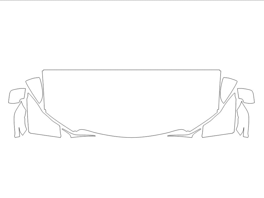 is 3M Clear Bra Hood Precut PPF Diagram