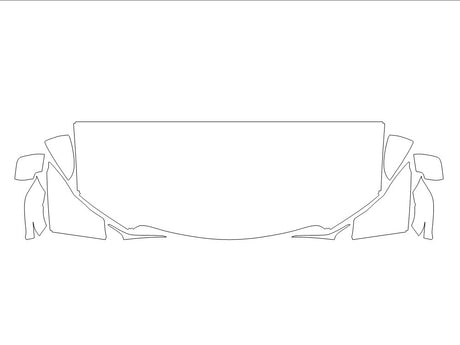is Avery Dennison Clear Bra Hood Precut PPF Diagram