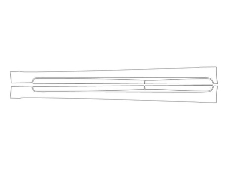 is 3M Clear Bra Door Cup Precut PPF Diagram